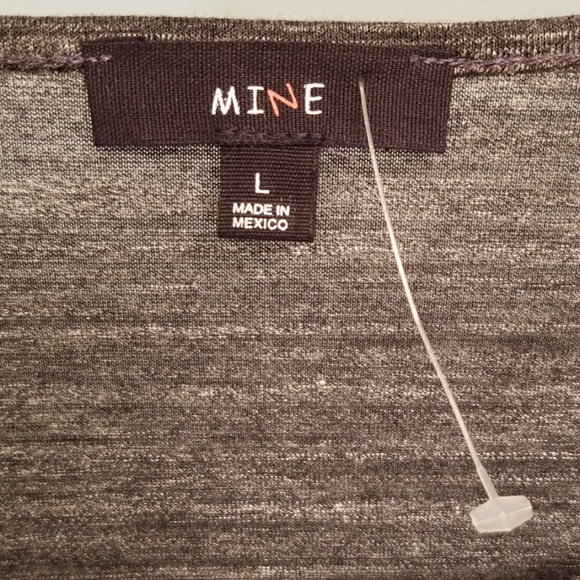 Mine Grey/Black Long Sleeve Elbow Patch Top in L - Picture 2 of 8